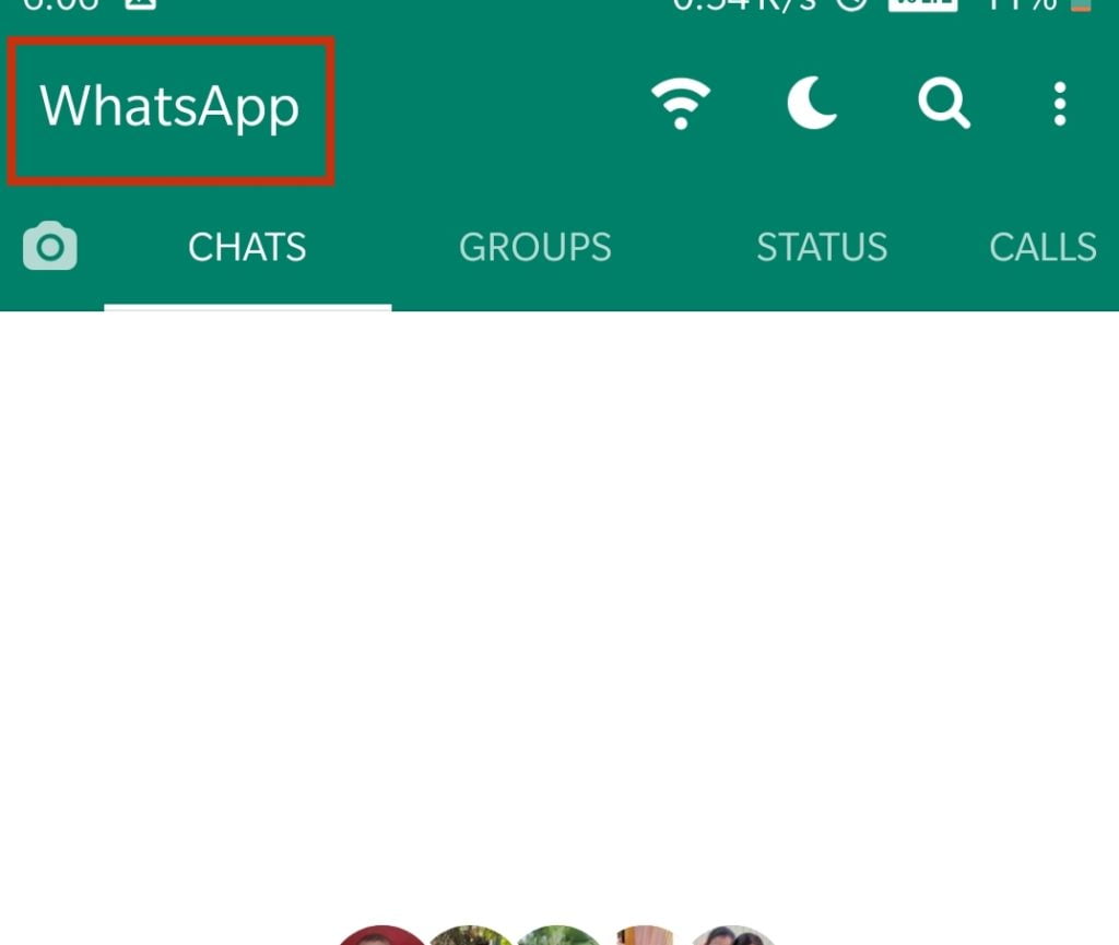 Hide contacts in GBWhatsApp