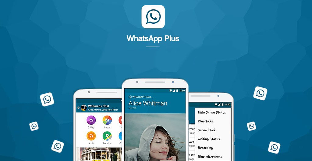 whatsapp plus apk phone view