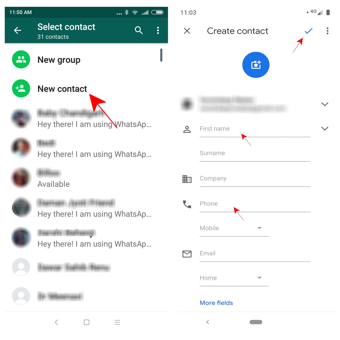 add new contact