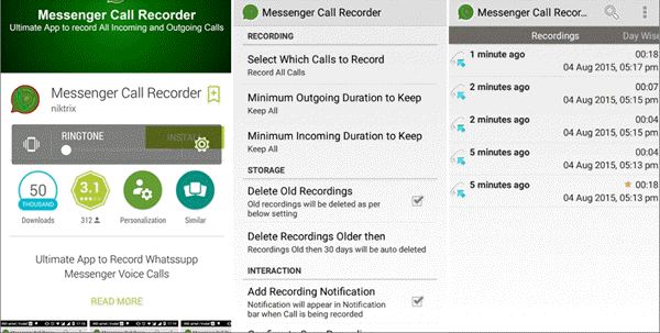 messenger call recorder